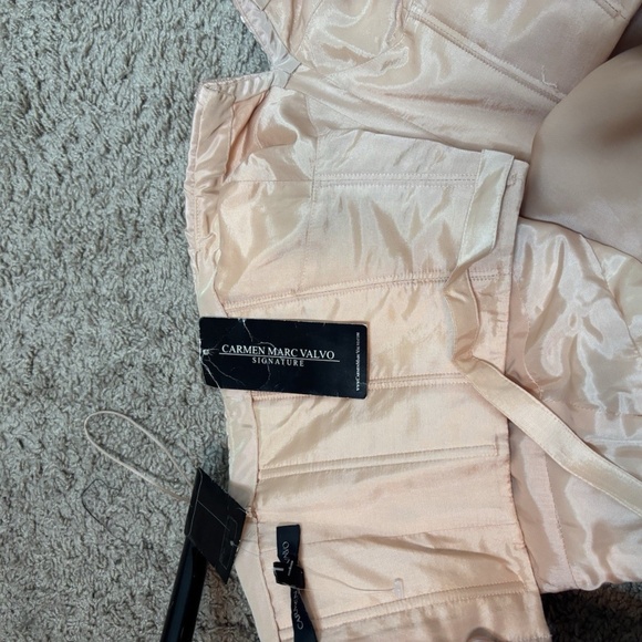 Carmen Marc Valvo Party Dress Evening Gown Mermaid Pink Women’s 8 - Picture 11 of 13